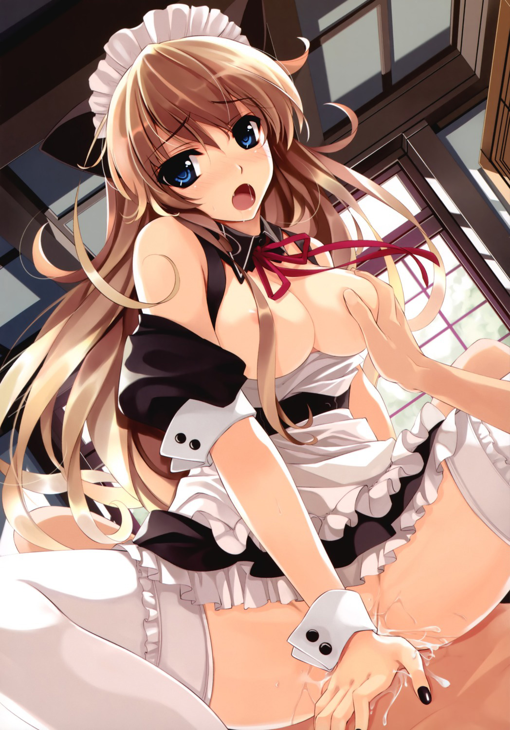 【おっぱい】横乳イラストが悩ましかったからスカっと抜ける二次元の騎乗位イラストまとめてみたwww【43枚】 13
